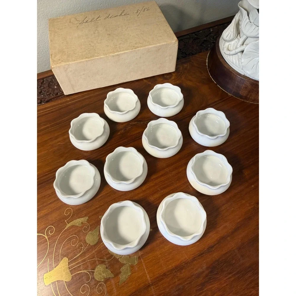 Antique Royal Austria‎ Salt Cellars Set of 10 c.1900